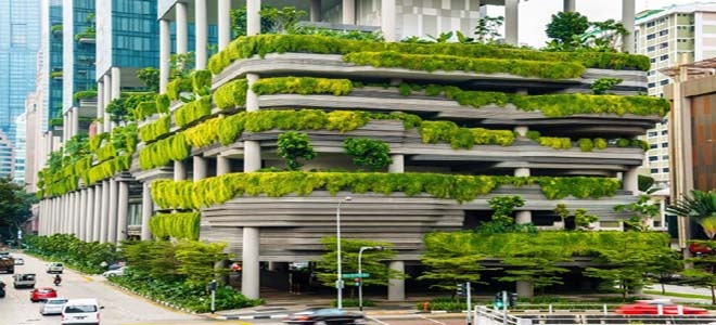 The famous terraces in Singapore