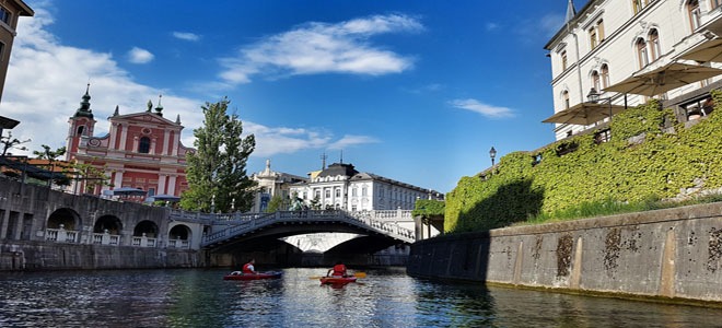 The triple bridge in Ljubljana