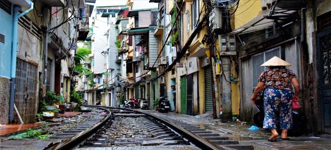 Train Street in Vietnam