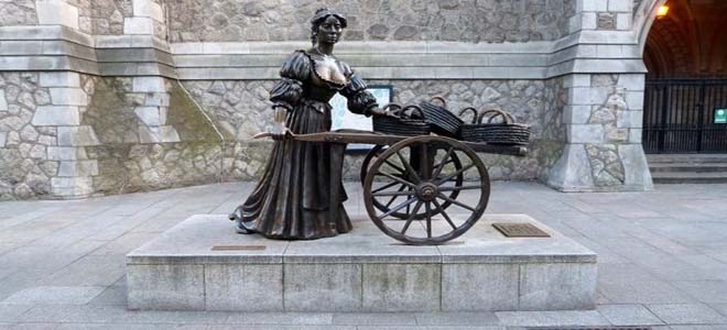 Molly Malone statue in Dublin