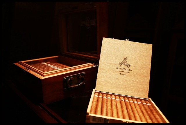 Cigars in a humidor