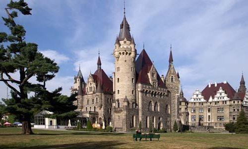 Moszna Castle in Poland